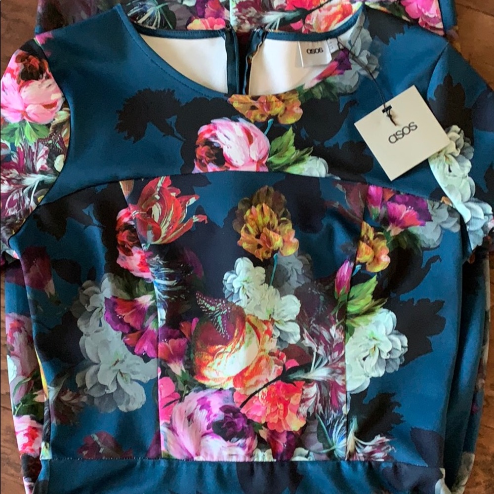 ASOS floral midi dress